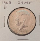 New Listing1968-D Kennedy Half Dollar Circulated Ungraded Coin 40%silver