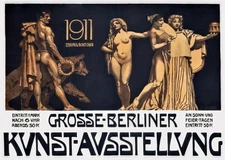 Vintage 1911 Exhibition Poster Wall Art - Classic Decorative Print