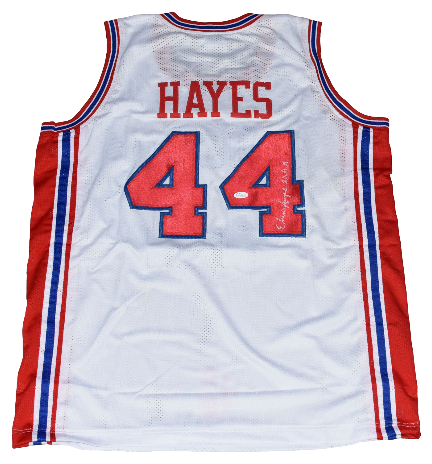 Elvin Hayes Autographed Signed Houston Cougars #44 WHITE BASKETBALL JERSEY JSA 