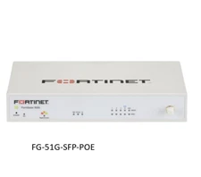 Fortinet Firewall FortiGate-51G-SFP-POE 3x RJ45 POE+ ports 64GB SSD storage