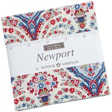 Newport Moda Charm Pack 42 100 Cotton 5" Precut Fabric Quilt Squares