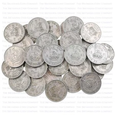 BULK 1947-51 GEORGE VI ENGLISH & SCOTTISH SHILLINGS MIXED CIRCULATED COINS