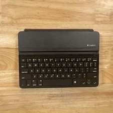 Logitech Ultrathin Silver/Black Bluetooth QWERTY Keyboard Cover for Apple iPad
