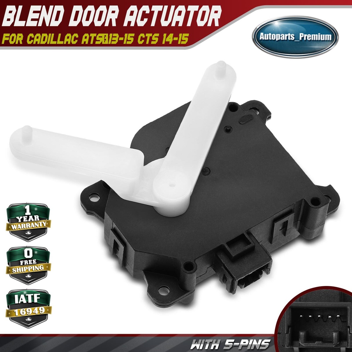 Heater Blend Air Door Actuator for Cadillac ATS 2013-2015 CTS 2014