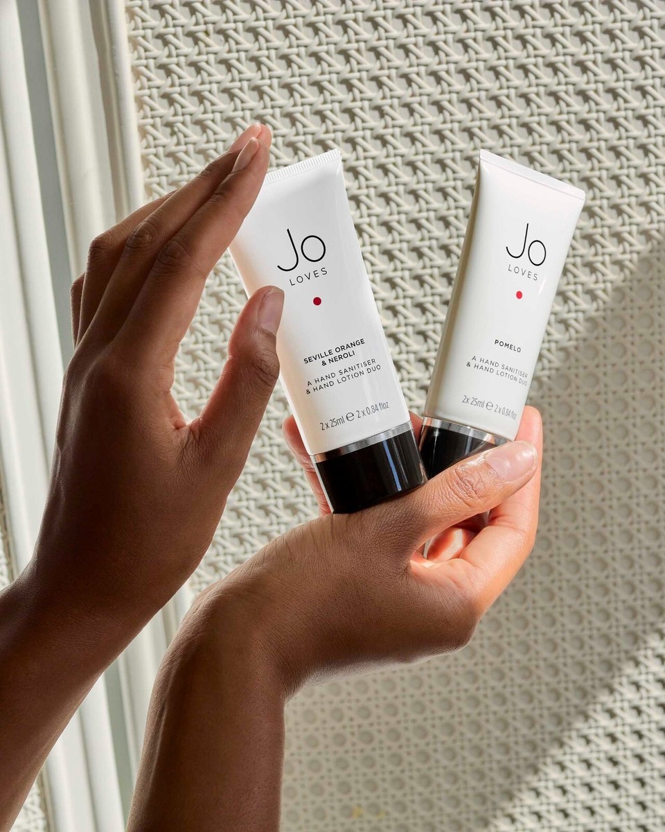 A hand lotion and hand sanitiser duo UK