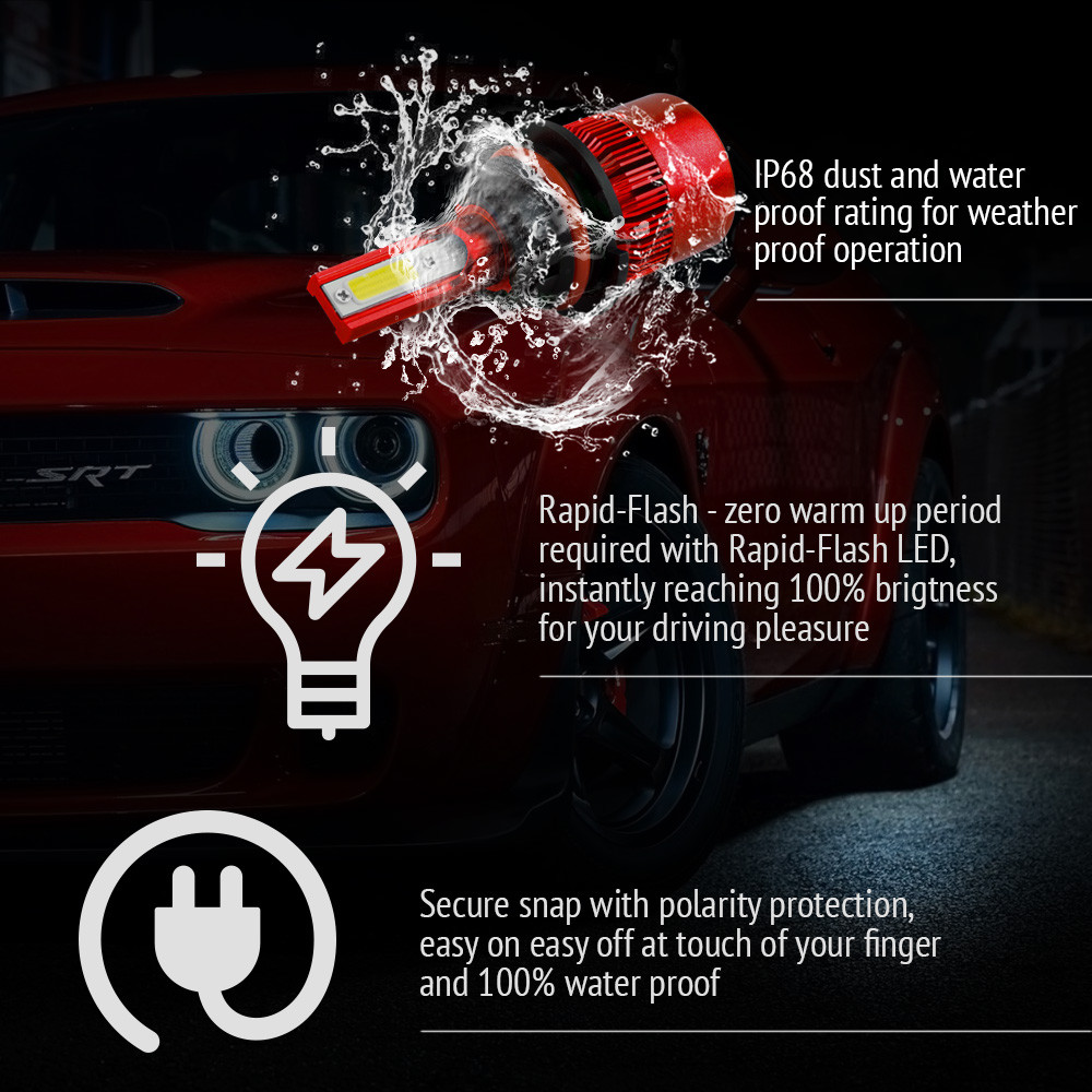 XENTEC LED HID Headlight kit 9004 HB1 White 1987-1987 XENTEC LED HID Headlight kit 9004 HB1 White 1987-1987