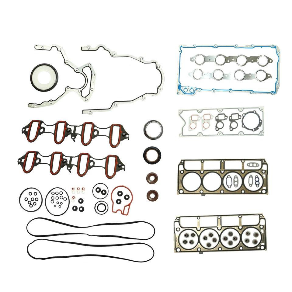 Juego completo de juntas para Chevy Silverado 1500 Tahoe GMC Sierra 1500 2002-11 5,3 L 4,8 L Foto 2 de 4