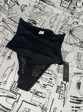 Women's NWT Hey Girl Black Shape Wear Thong Panty Size Small (WTF80)s
