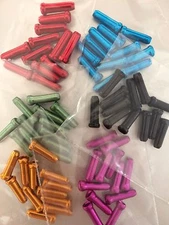 12pcs Bicycle Cable Ends COLOUR (Bike) - End Caps - Alloy Alu - Brake or Gear