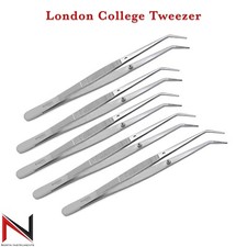 5 Premium Grade College/Cotton Dressing Pliers 6" Dental Instruments CE Tweezers
