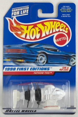 1998 Hot Wheels First Editions Fathom This #39 Of 40 #682