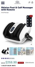 Shiatsu CLOUD MASSAGE THERAPY FOOT  CALF HEAT MASSAGER W/O REMOTE