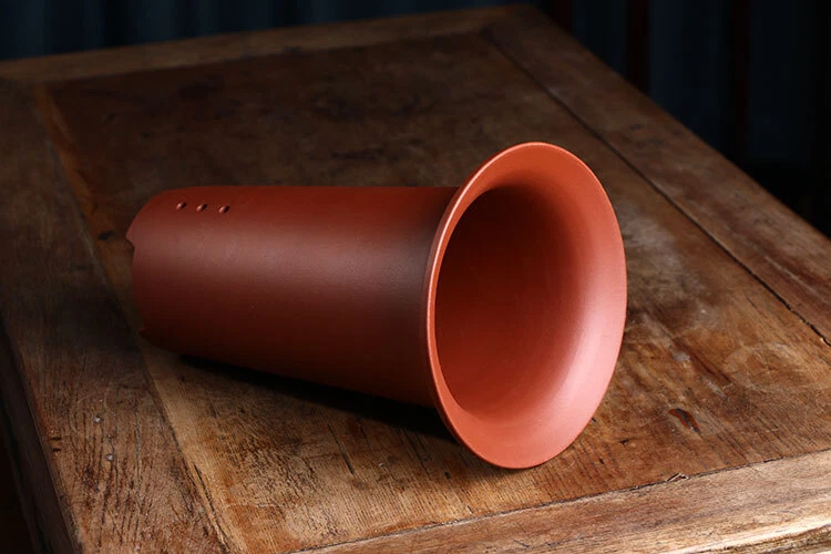 Maceta de arcilla bonsái en maceta alta hecha a mano con zisha refinada china de 10,63 pulgadas + bandeja Foto 3 de 4