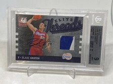 2009 Donruss  Elite Threads Auto / 10 Blake Griffin #20 Rookie Auto RC BGS 9/10