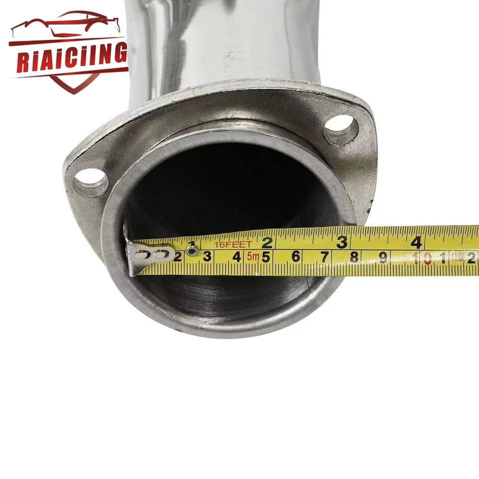 Par de cabezales de escape de tubo largo de acero inoxidable para Dodge 5.2 5.9 V8 1972-1991 pulido Foto 4 de 4