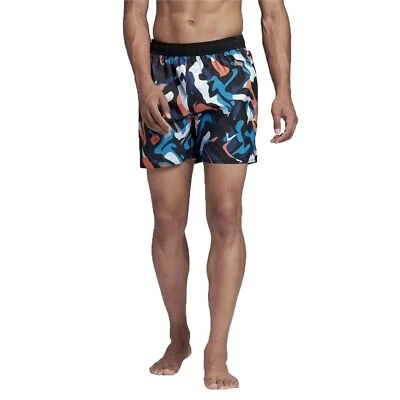 Adidas P.Blue Shorts CLX Badeshorts Hommes 100% Polyester Gris Multicolore - Photo 1/4