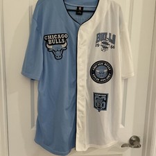 Chicago Bull NBA 1966 Conference Baseball Jersey Used Sz 2XL 