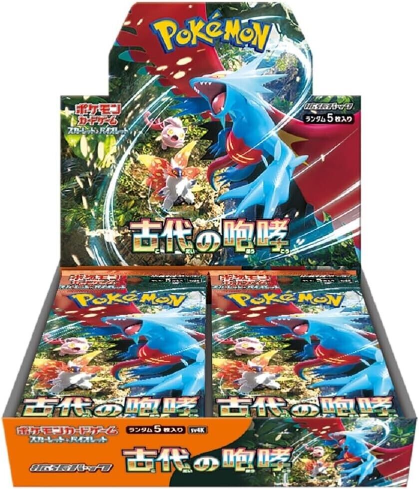 NEW Pokemon Card Booster Box Ancient Roar sv4K Scarlet NEW Pokemon Card Booster Box Ancient Roar sv4K Scarlet