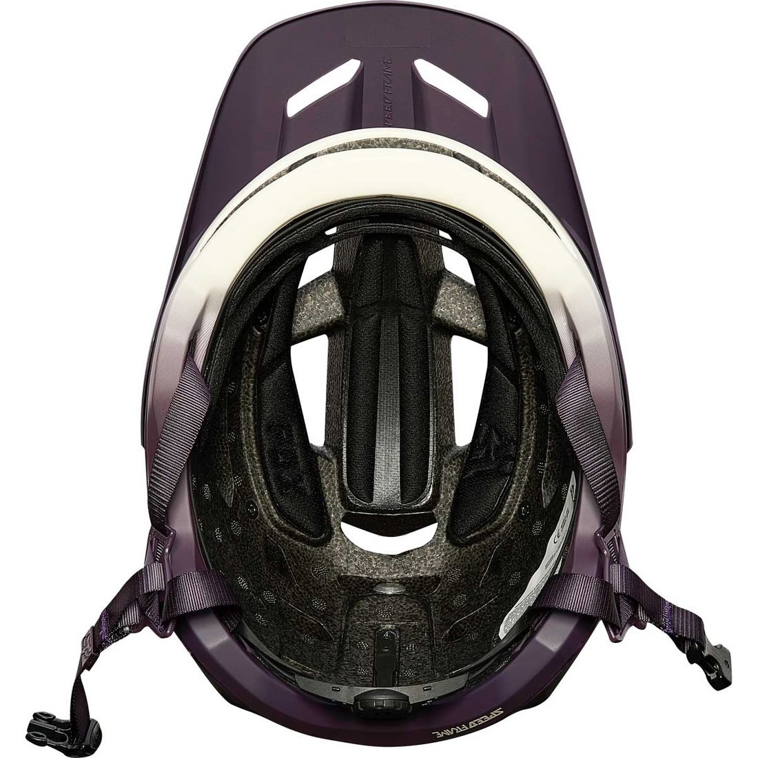 Casque Fox Speedframe Mips avec protection maximale et visière réglable violet