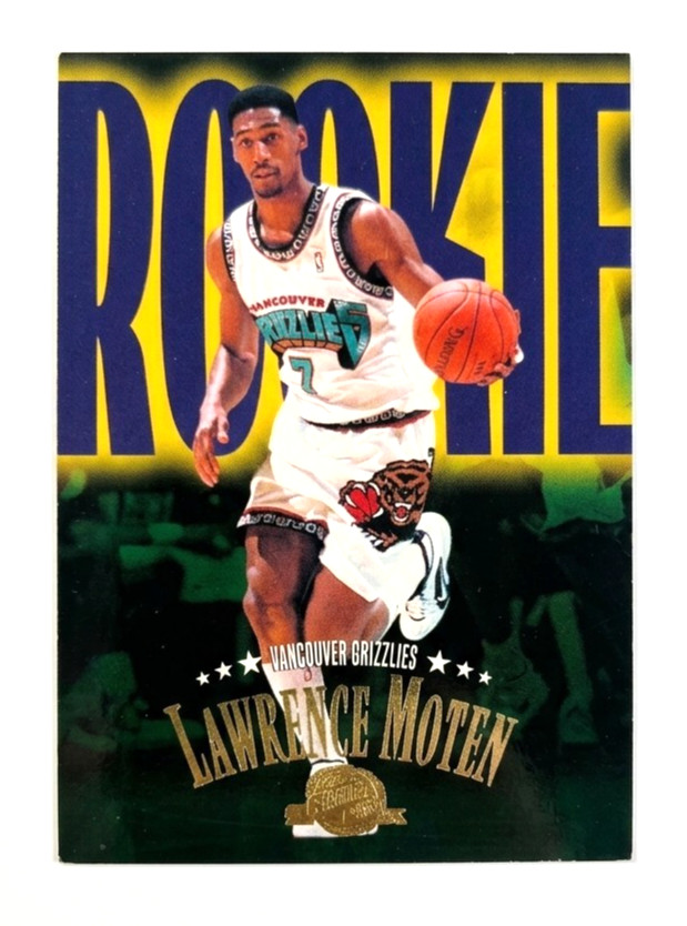 Lawrence Moten 1995-96 Stadium Club #246 Rookie RC Vancouver Grizzlies