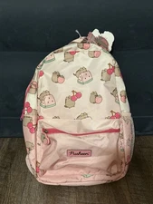 Pusheen Fruits Claire's Exclusive Backpack Pink with Fruits NWT SLIGHTLY DAMAGED