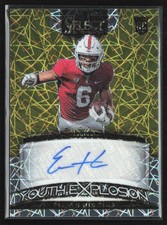 Elijah Higgins 2023 Panini Select Youth Explosion Gold Lazer RC Auto /75 #YS-EHI