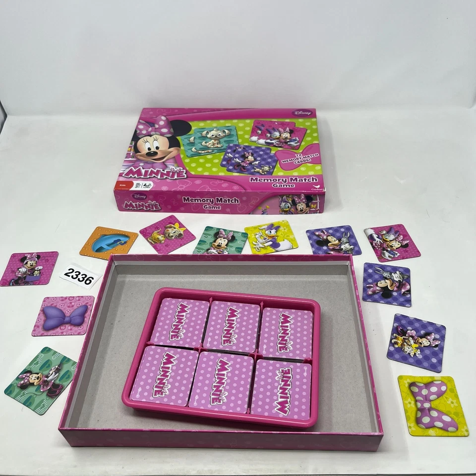 Disney Minnie Mouse Memory Match Game - 72 Cards COMPLETE Cardinal - Image 2 of 4