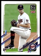 2021 Topps UK Edition Bailey Ober #38 Rookie Card RC Minnesota Twins. rookie card picture
