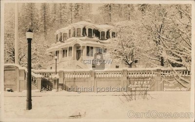 Susanville, California CA B.P.O.E. Antler's Club Winter 1934 Elks Vintage RPPC