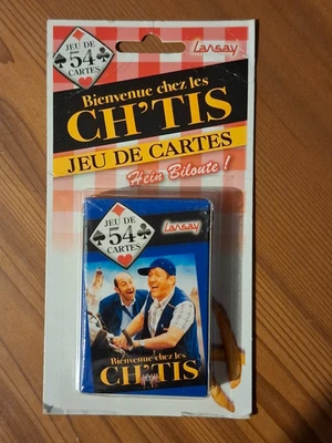 Jeu de 54 cartes - Bienvenue chez les ch'tis - Bleu - Lansay - Photo 1/2
