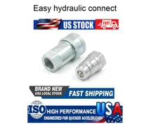 1 Sets 1/2" Ag Hydraulic Quick Connect Couplers Couplings, Poppet Pioneer Style