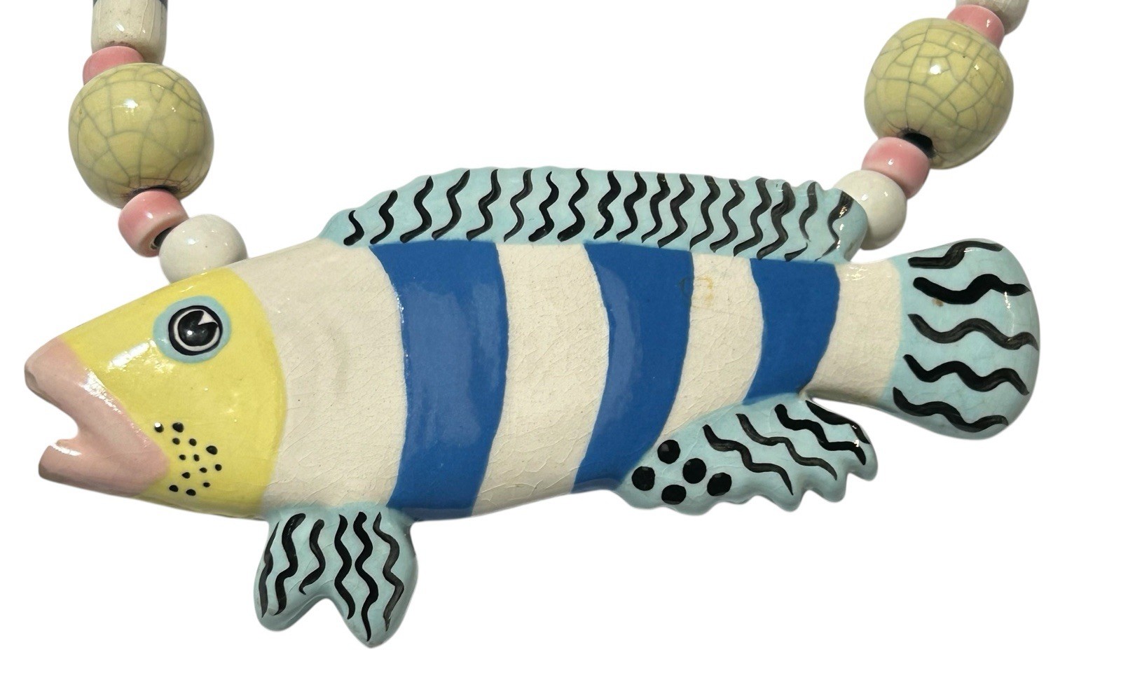 Vintage Ruby Z ~ Candace Loheed ~ Ceramic Beaded … - image 4