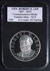 1968 Gen. Robert E. Lee Sterling Silver Medal/Round - Franklin Mint/NCS *RARE*