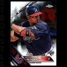 Hector Olivera 2016 Topps Chrome #89 Atlanta Braves ⚾ Baseball Card