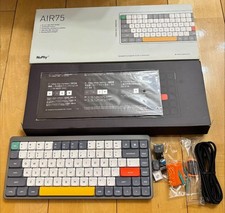 Nuphy Air75 V2 Mechanical Keyboard US Layout Brown Switch Wireless Gray Used