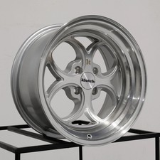 16x8 Klutch Sl2 4x100 15 Silver Machined Lip Wheels Rims Set4 73.1 16x8 Klutch Sl2 4x100 15 Silver Machined Lip Wheels Rims Set4 73.1
