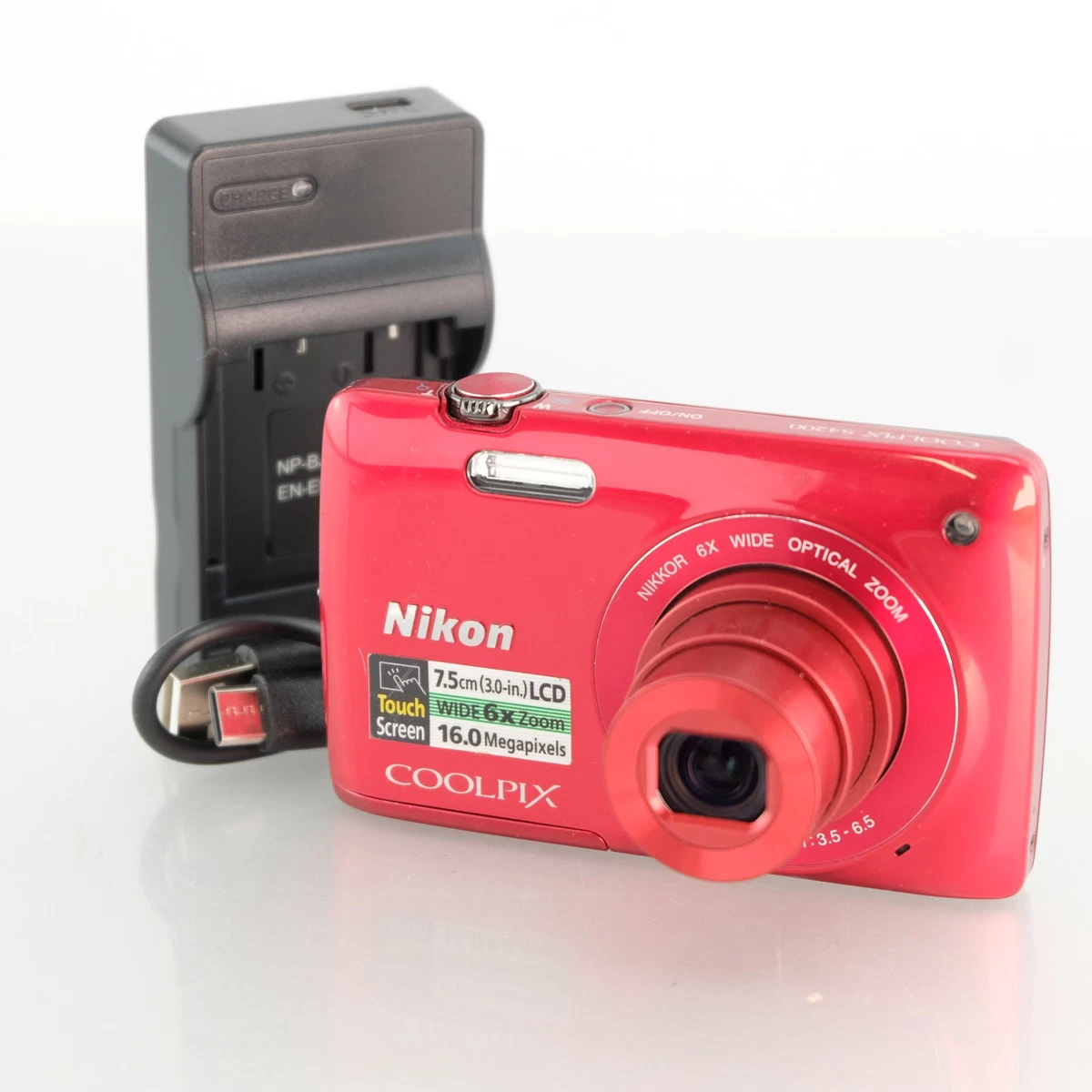【動作確認済】 Nikon COOLPIX S4200デジタルカメラ レッド Preços baixos em Câmeras digitais Nikon Coolpix 4200 14-16.9MP | eBay