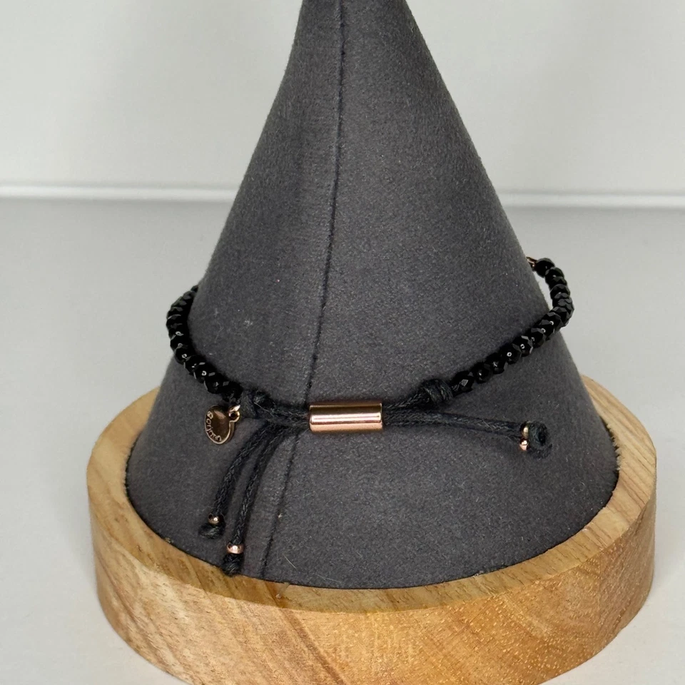 Gorjana питания браслет золотой слиток для прочности маленький черный бисер регулируемый - Изображение 3 из 4