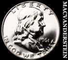 1961 Franklin Half Dollar- Silver Gem Proof Luster No Reserve #G6612