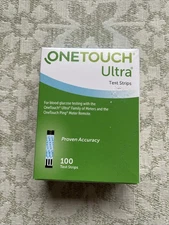 New Sealed AUTH. ONE TOUCH Ultra Blue 100  Test Strips Exp 03/2024 SALE