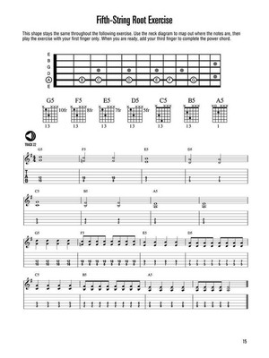 Power Chords Book and Audio Online Guitar Hal Leonard
