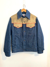 Levis Vintage Ski Jacket #423 Padded Denim Suede Made in USA '70s-'80s Talon Zip