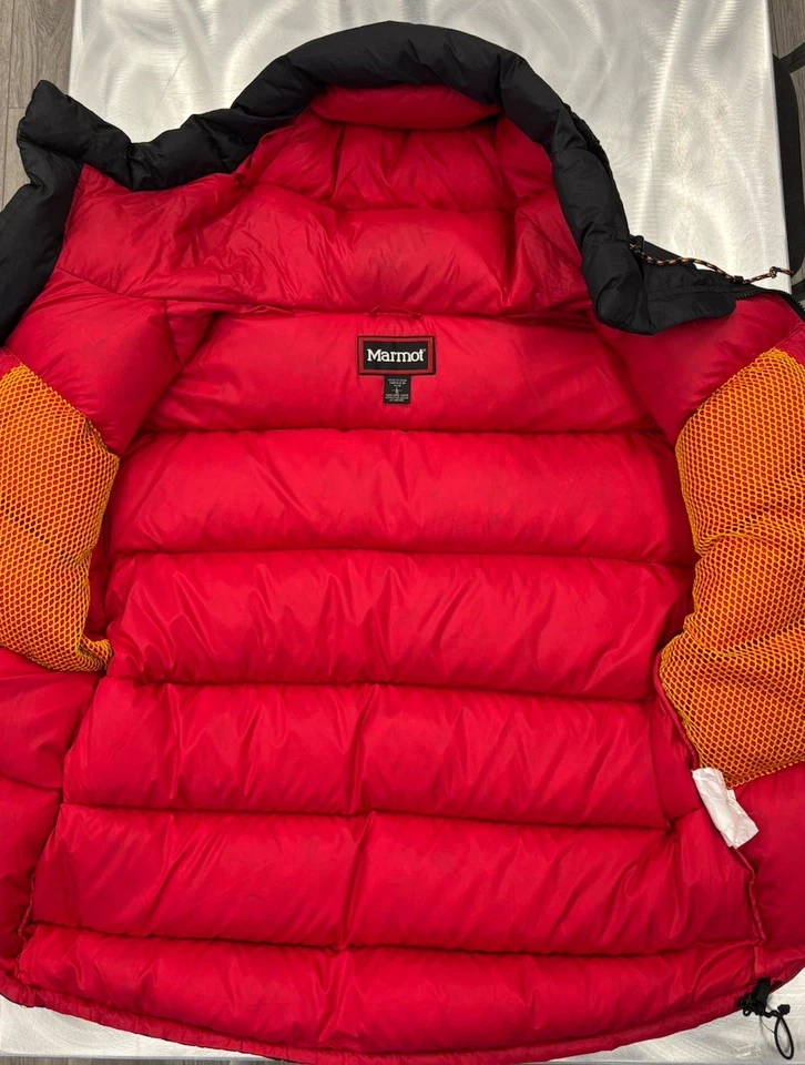 Vintage Marmot PARBAT Goose Down Insulated Puffer Full Zip Parka Jacket Large - Image 3 of 4