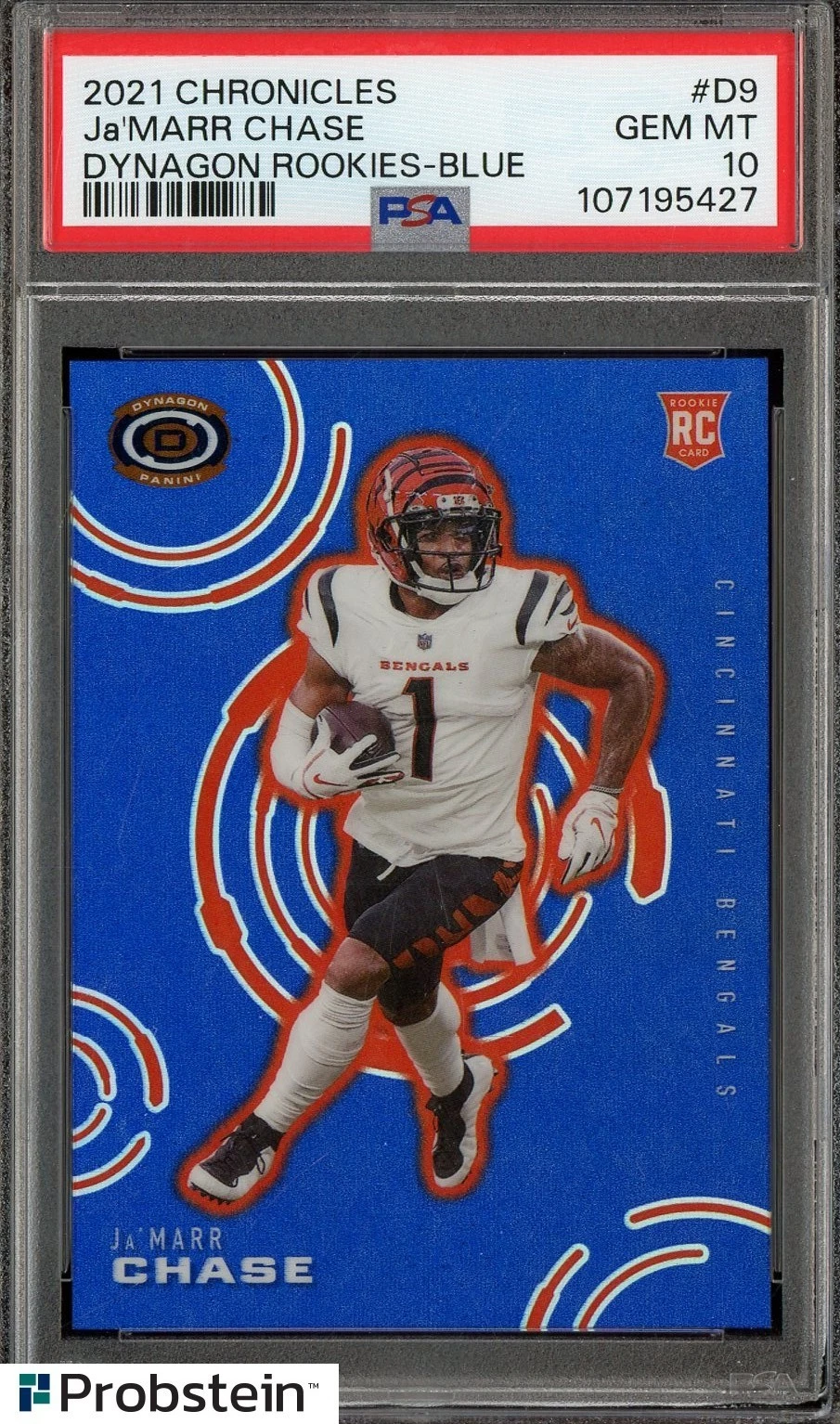 JaMarr Chase Panini Chronicles Dynagon Rookies #D9 Blue