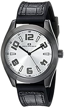 Oceanaut Herren OC7512 Analog Quarz Uhr Schwarz Silber aus Japan