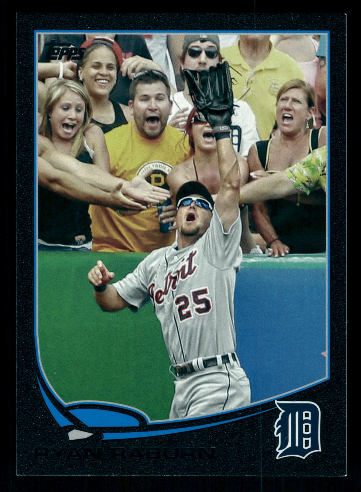 Ryan Raburn Detroit Tigers 2013 Topps Black #330 SN /62