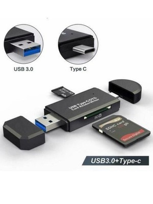 Card Reader USB 3.0 Type C Micro SD TF OTG Smart Memory Adapter Laptop Computer