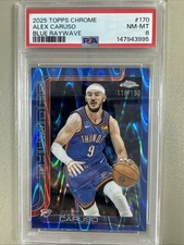 2025 Topps Chrome Alex Caruso Blue Raywave Refractor /150 Color Match #170