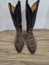 9.5 DAN POST RATTLESNAKE WESTERN COWBOY BOOTS 