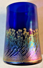 Robert Coleman Iridescent Handblown Art Glass...